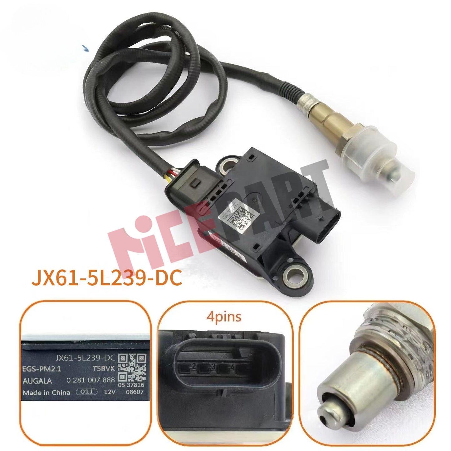 Particulate Matter Sensor 2355116 JX61-5L239-DC compatible for FORD FOCUS MK4
