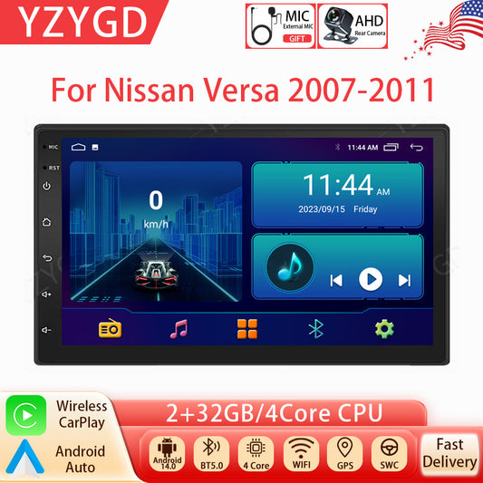 for Nissan Versa 2007-2011 Stereo 7inch Android Carplay Car Radio GPS Navi WIFI