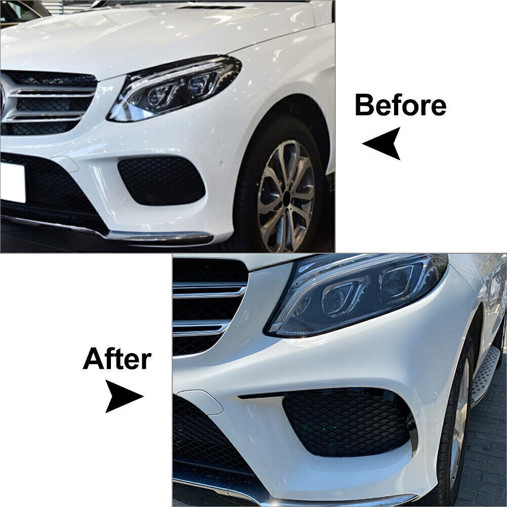 2x Front Bumper Spoiler Lip Chin Splitter Fit for Mercedes-Benz GLE-Class W166 C292