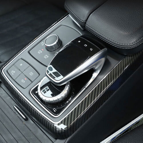 Inner Console Gear Shift Panel Frame Trim Carbon Fiber for Benz GLS GLE 2016-19