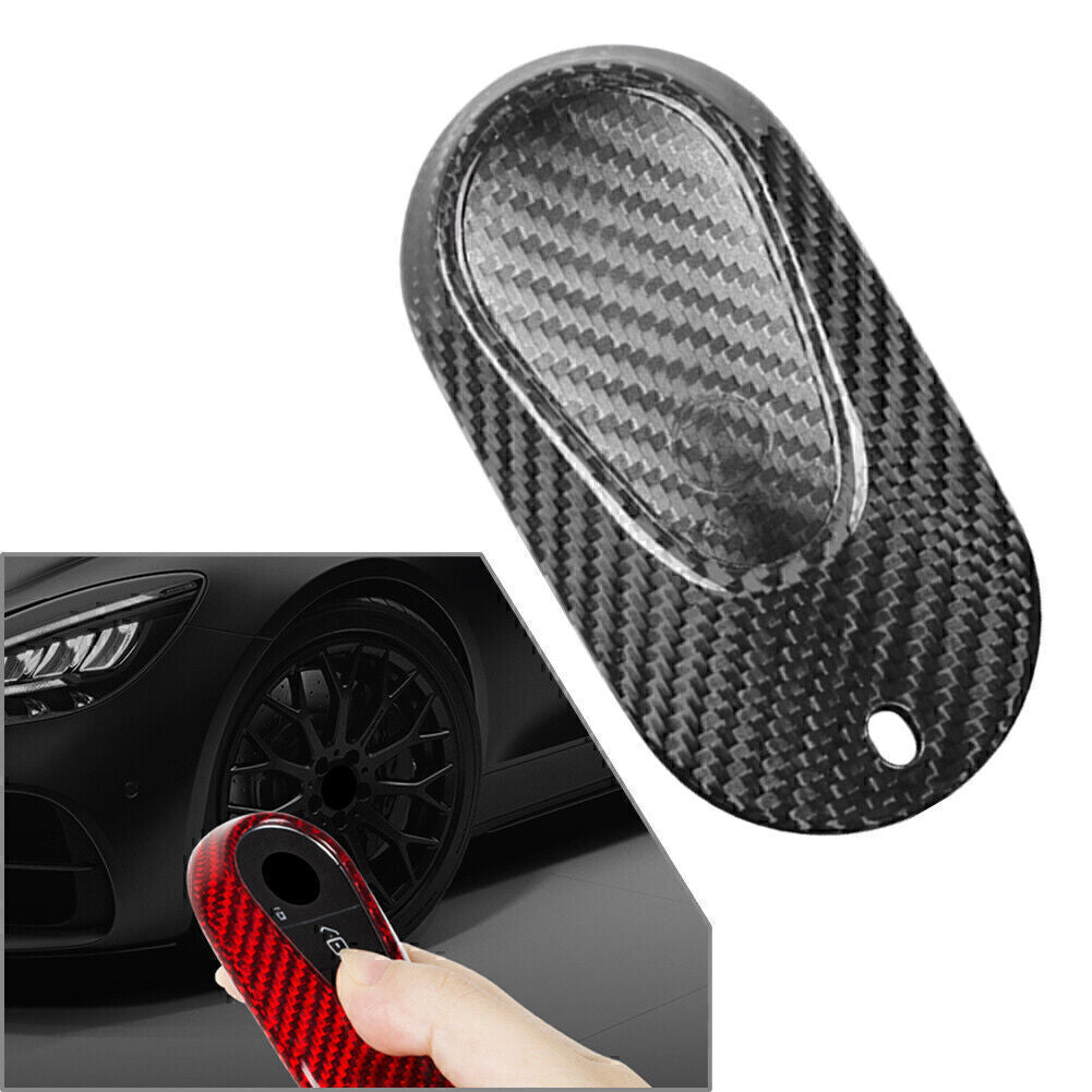 Carbon Fiber Key Fob Case Cover Fit for Mercedes-Benz S Class S400 S350l S450l 2021