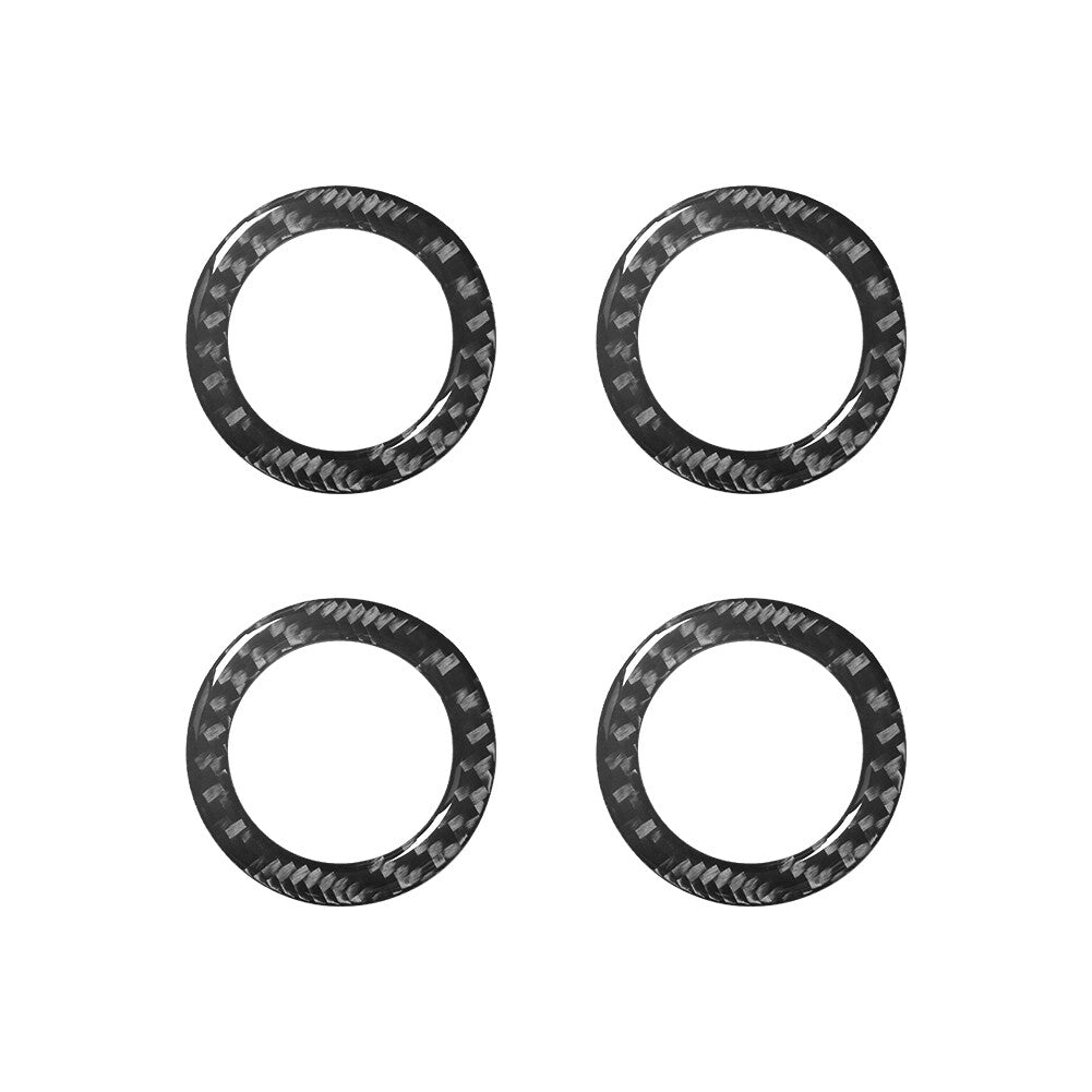 4Pcs Carbon Fiber Small Speaker Cover Trim For Land for Range Rover Sport 2014-2017