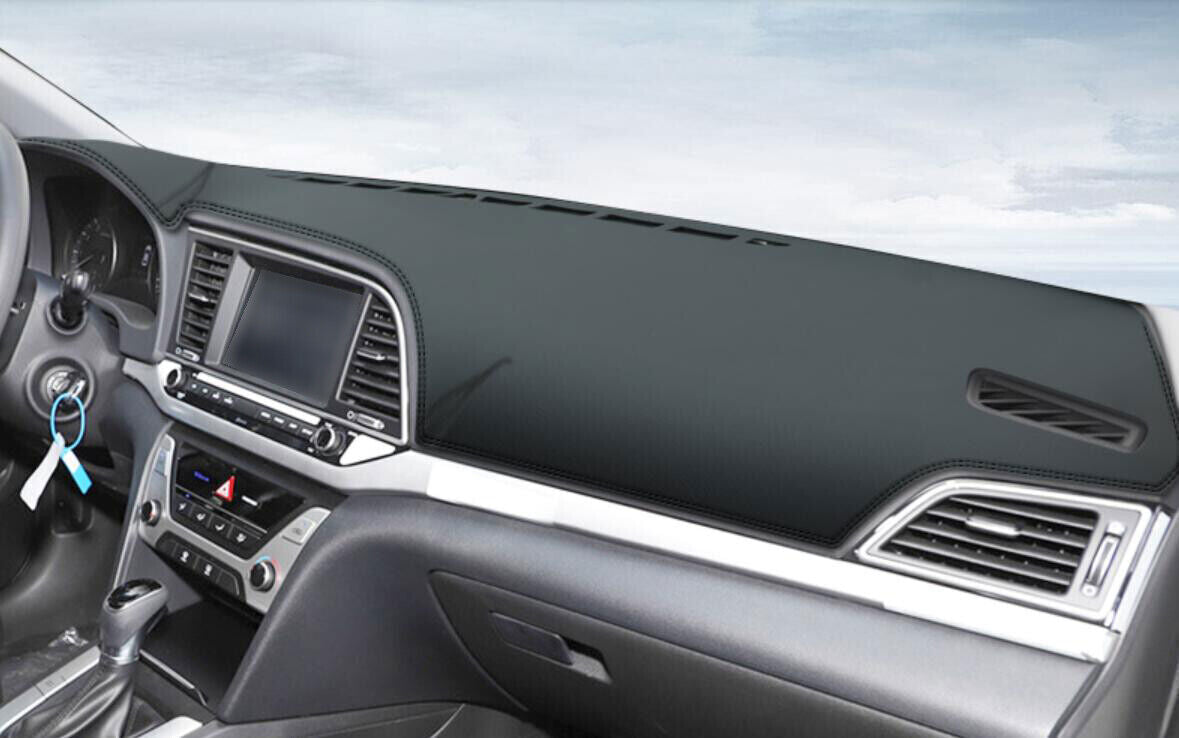 PU leather Dashboard Dash Mat Non-slip DashMat Pad for Hyundai for Elantra 2017-2020