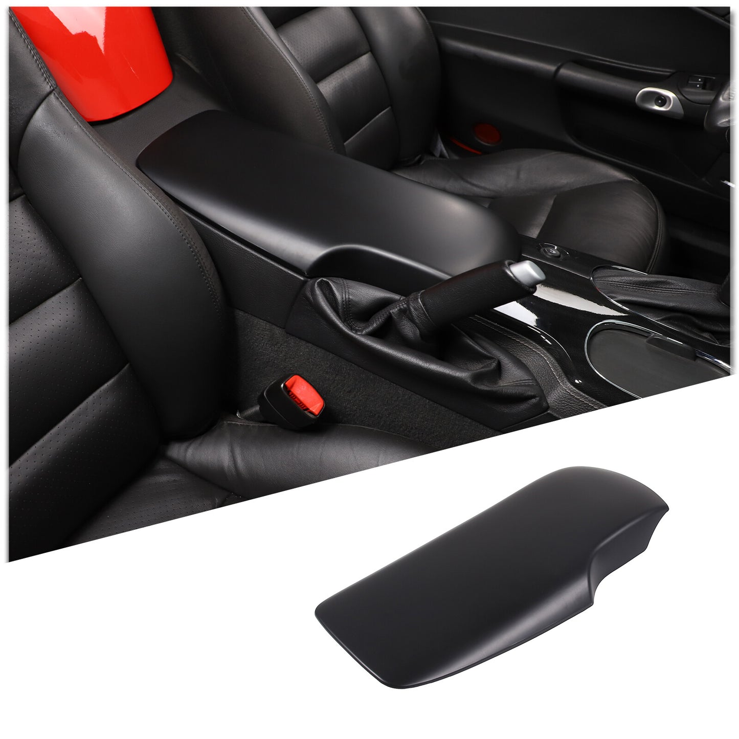 ABS carbon fiber center console gear shift cover trim for Subaru WRX 2022-2024