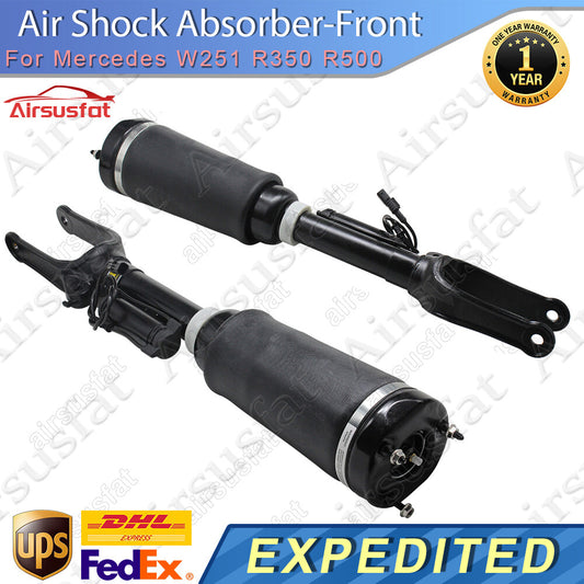 2x Fit for Mercedes W251 R350 R500 Front L+R Air Suspension Shock Assembly w/EDC