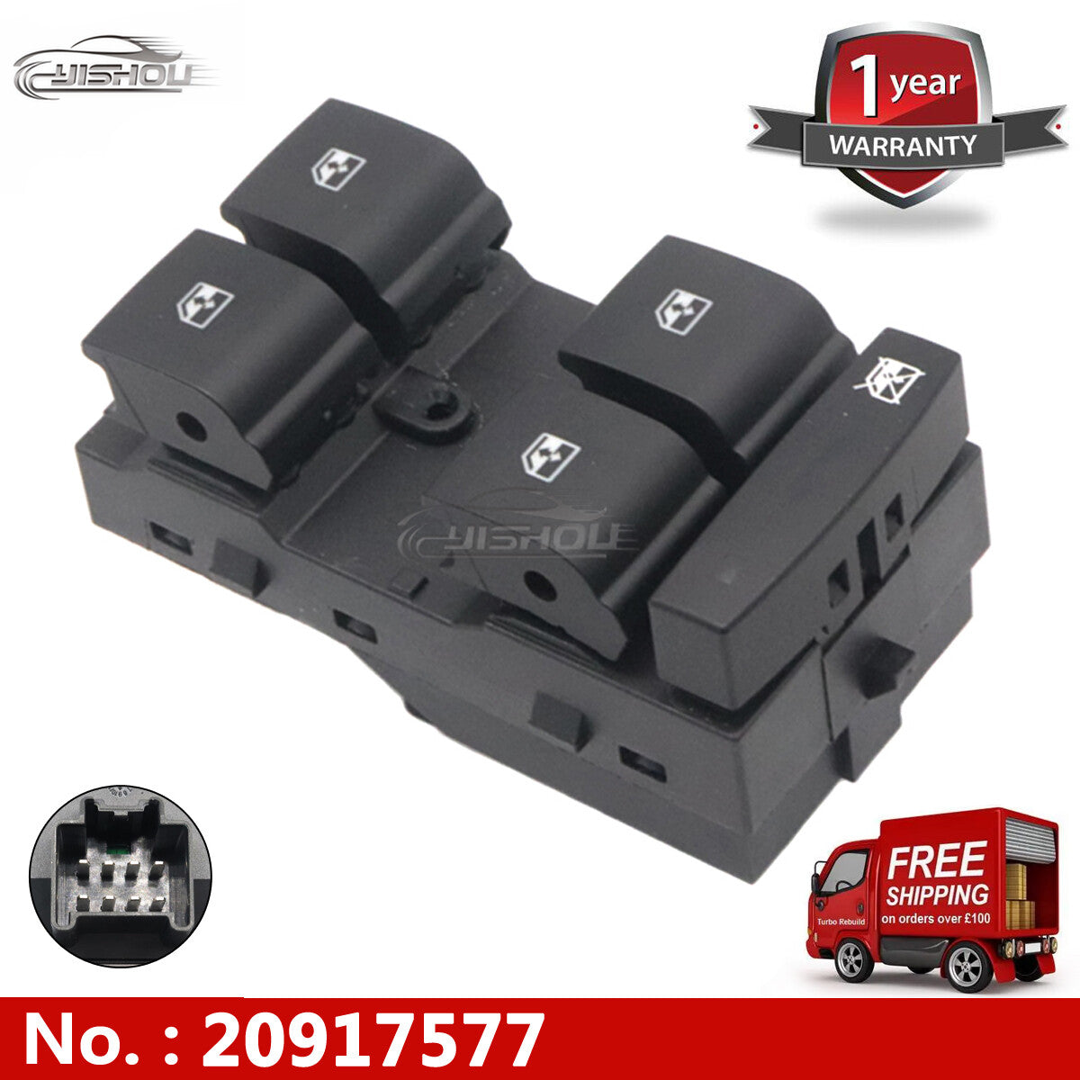 20917577 new power window master control switch for Chevrolet for Cruze 2009 - 2014