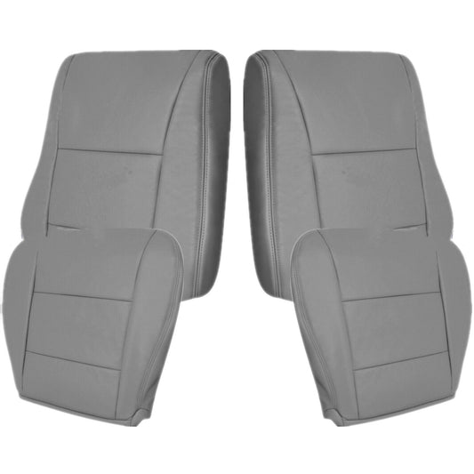 for Toyota for Land Cruiser 1998-2007 4PCS/Set Driver  Passenger Leather for Seat Cover