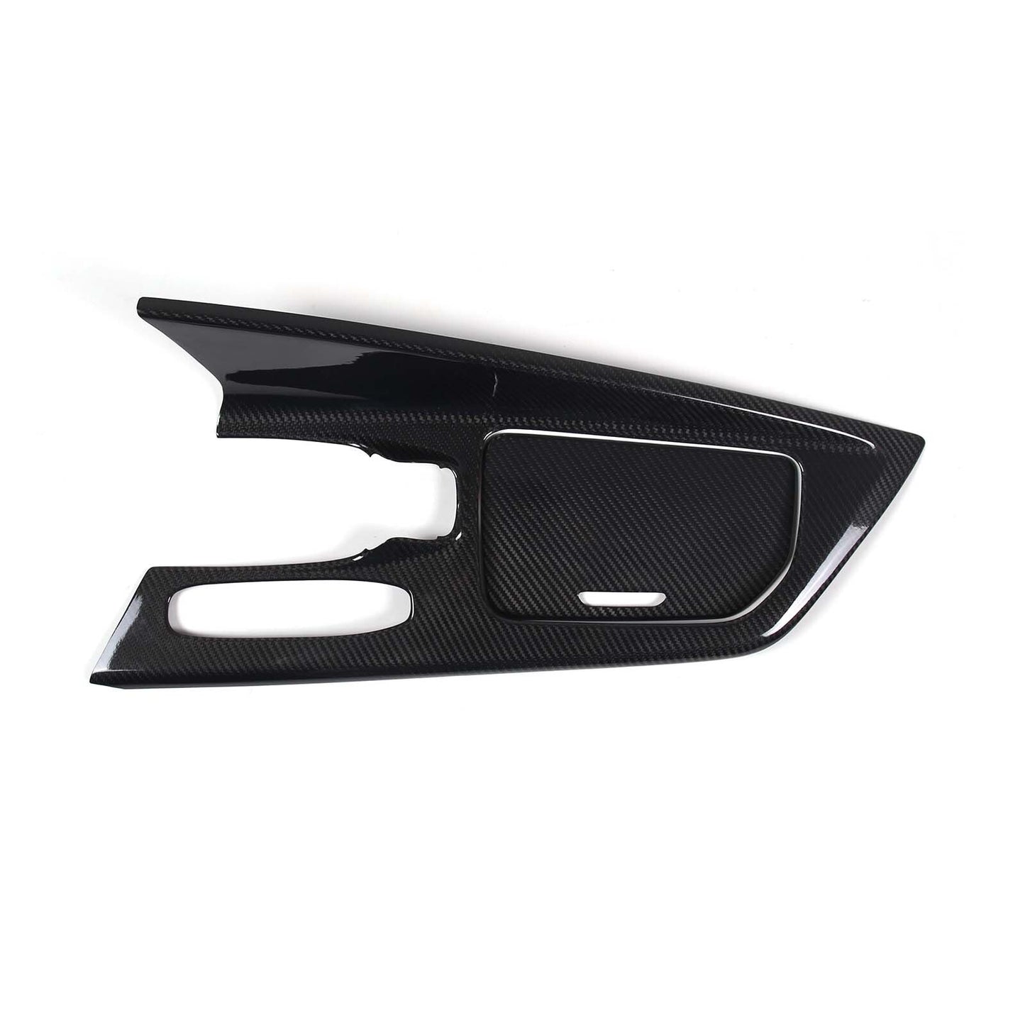 Carbon fiber passenger-side center armrest panel sticker for Corvette C7 2014-2019