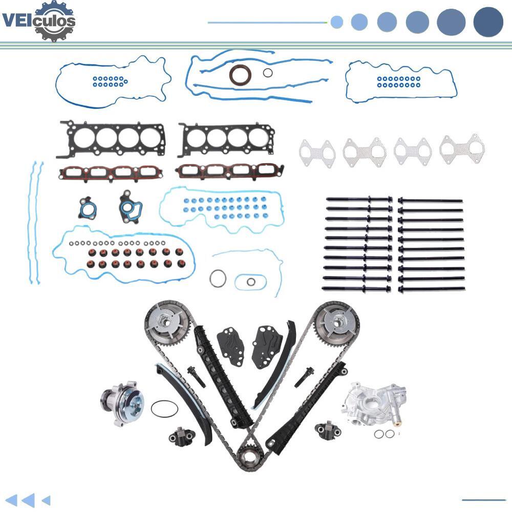 Timing Chain Kit Head Gasket Set for Ford F-150 F-250 F-350 for Lincoln for Navigator