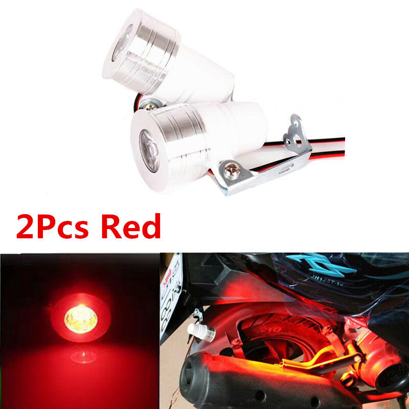 2Pcs Motorcycle Red Turn Signal Strobe light LED 12V Blinker Indicator Lamp