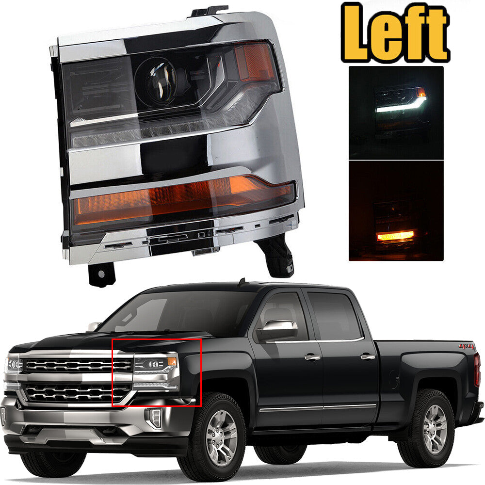 1 piece of 2016/2017 for Chevrolet Silverado 1500 HID/Xenon LED headlights (left side)