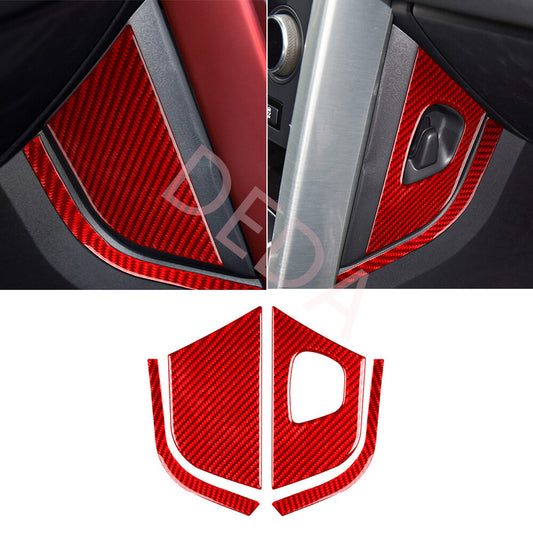 for Land Rover Discovery Sport 15-19 Center Console Side Panel Trim Red Carbon¡Á4