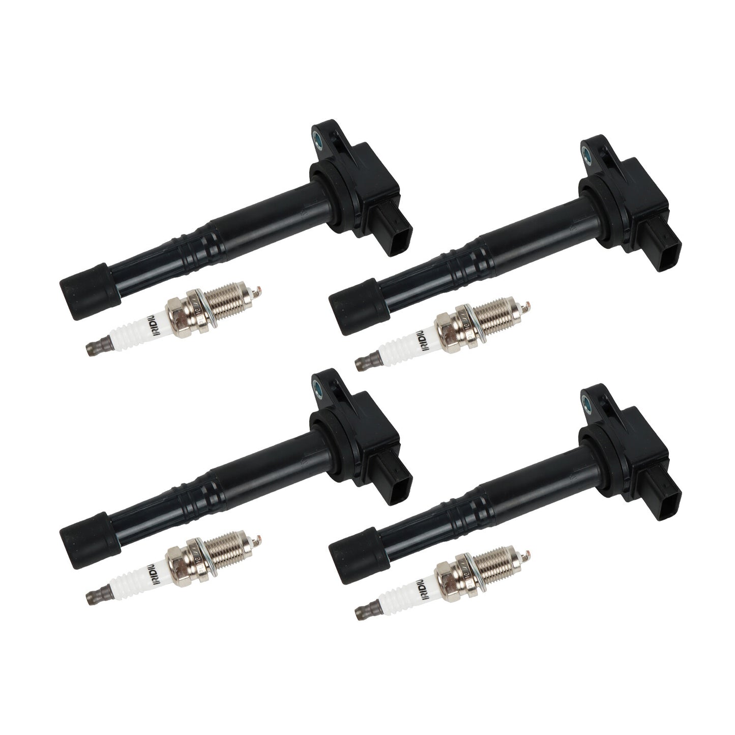 4X Spark Plugs and Ignition Coil Pack For 2003-11 for Honda for Civic Element CR-V UF311