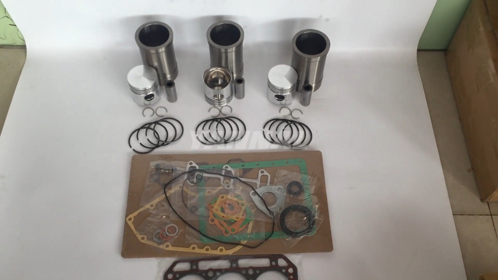 3-piece Yanmar overhaul kit with gaskets for 3T84 engine spare parts