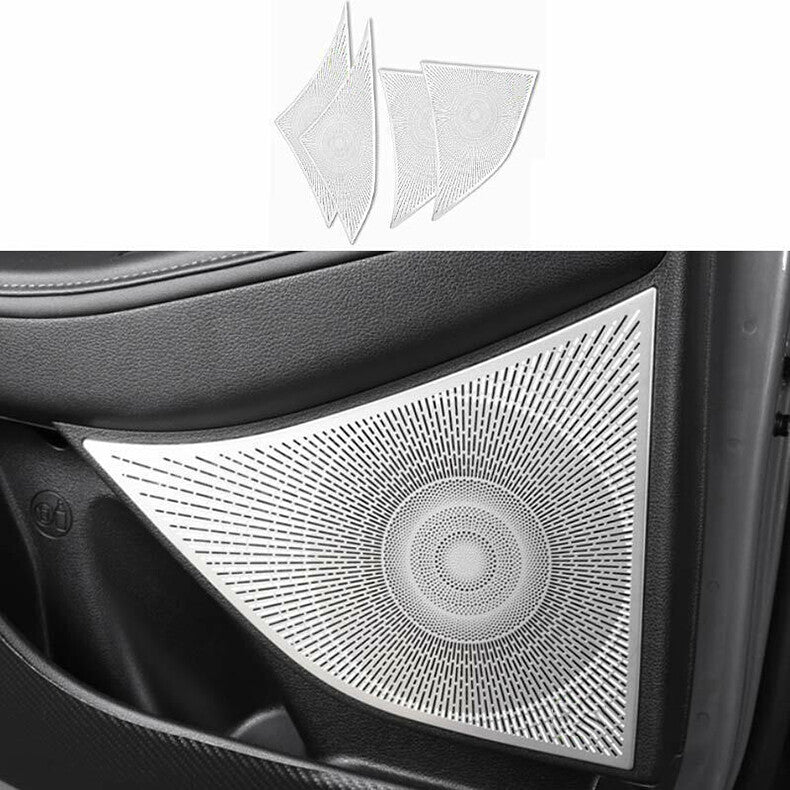 for Hyundai Sonata 2020-2023 Silver Car Inner Door Speaker Horn Frame Cover Trim