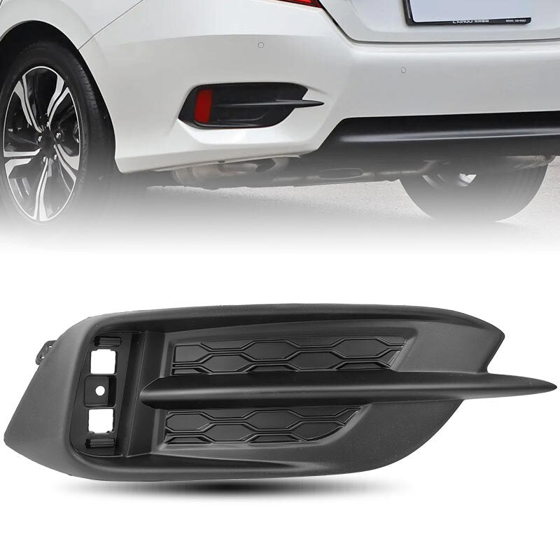 Rear Bumper Reflector Fog Light Bezel Cover Left Side Fit for HONDA for CIVIC 2016-2021