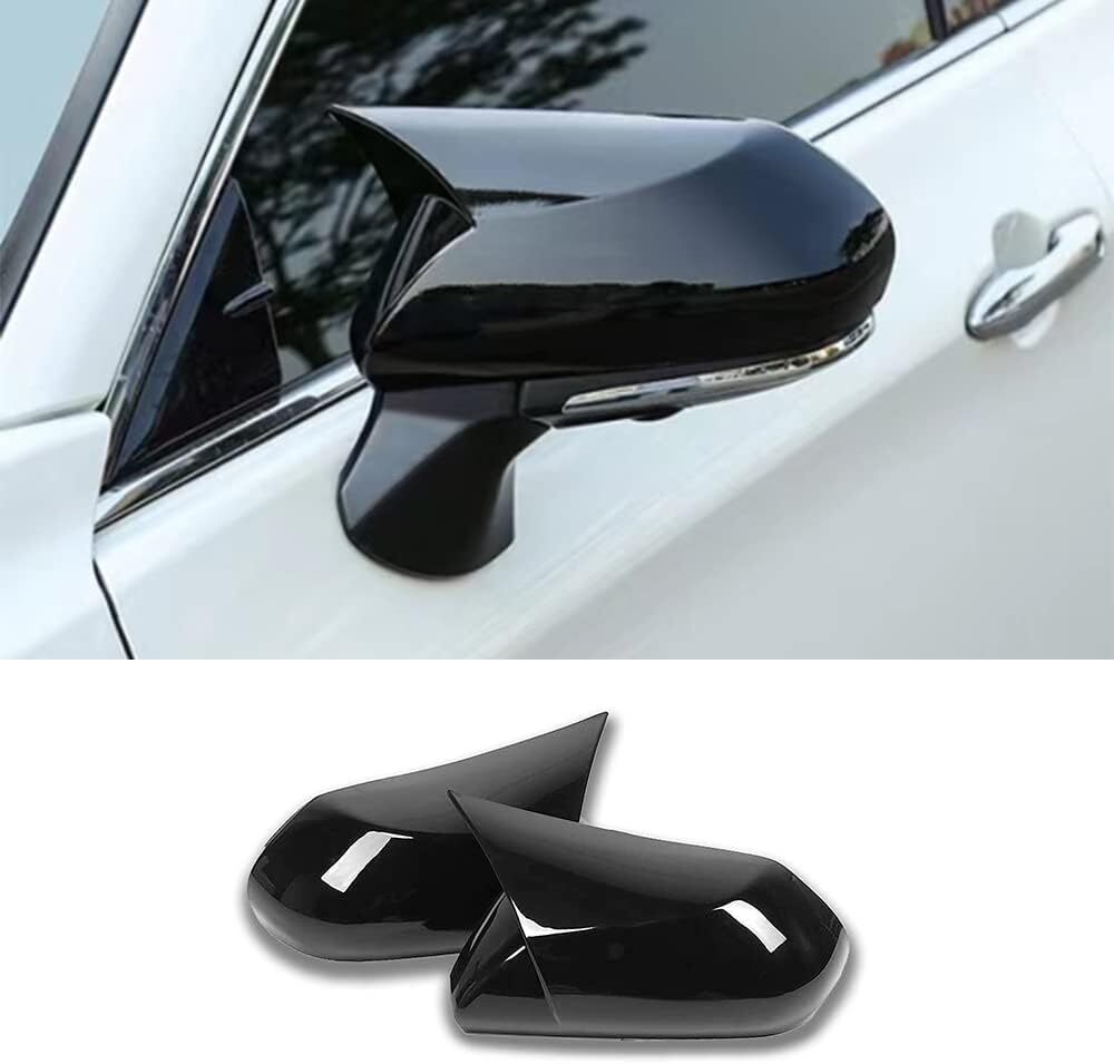 GLOSS BLACK SIDE WING MIRROR COVER CAPS FOR 2018-2020 for TOYOTA for CAMRY LE SE XLE XSE