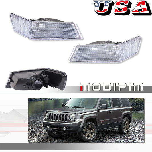 LR Front Turn Signal Directional Light Kit Parking Lights for Jeep Patriots (07-17)