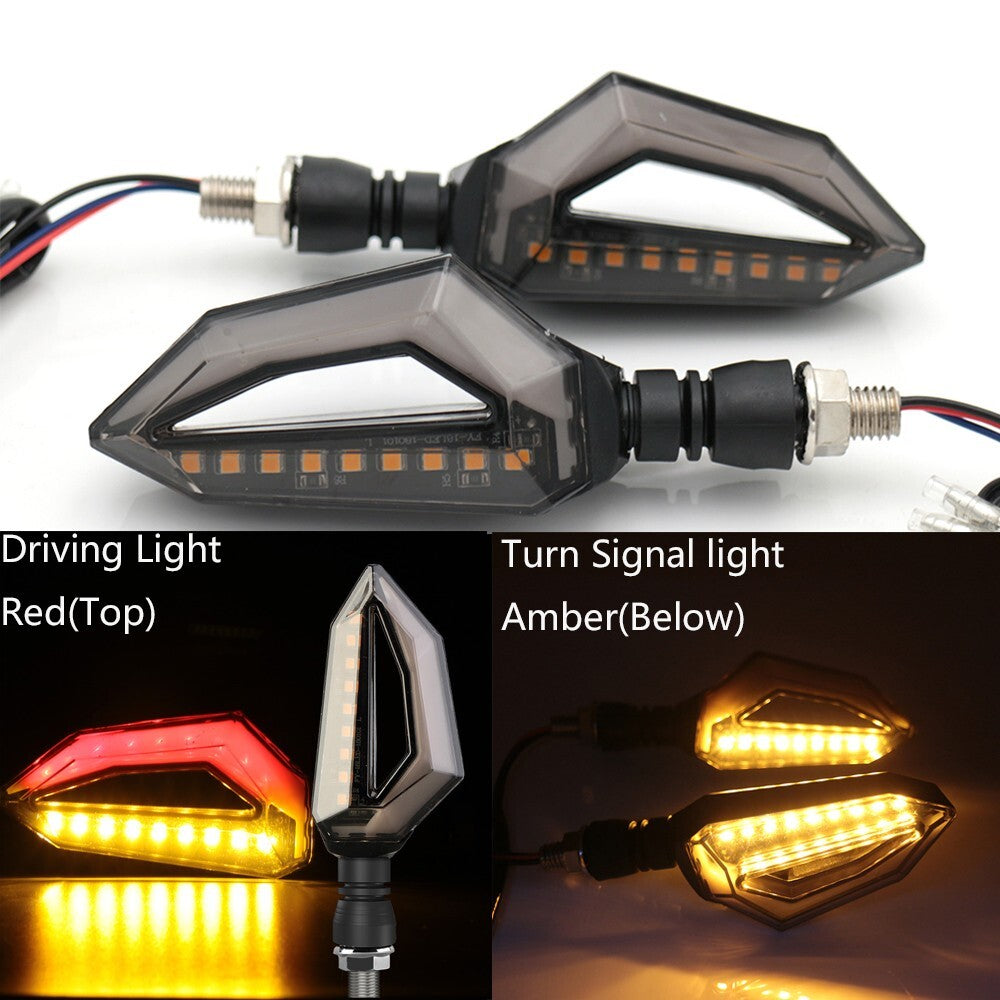 Motorcycle LED Turn Signal Indicator Light Fit For Z400 Z650 Z750 Z1000 ER-6N/F
