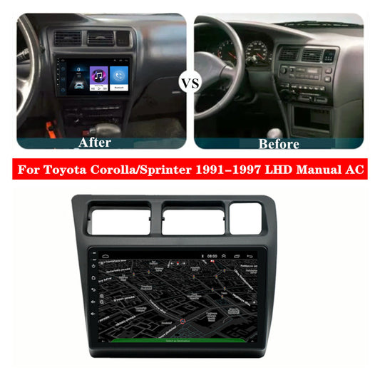 9 Android 12 Radio Stereo GPS Nav Head Unit for Toyota for Corolla /Sprinter 1991-97