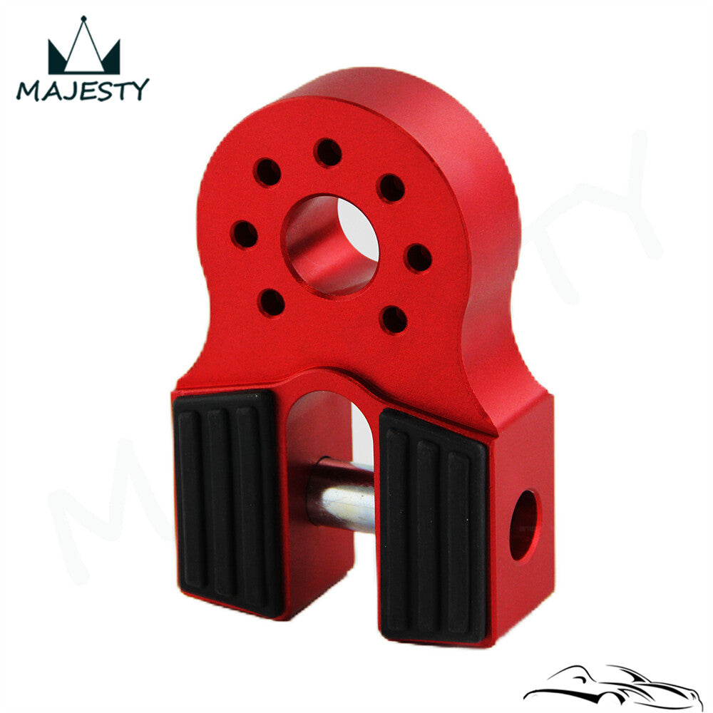 NEW Flatlink Winch Shackle Mount Assembly Assembly UTV ATV Aluminum CNC Red