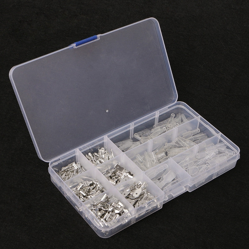 270Pc Car Electrical Wire Bullet Male Female Spade Connector Crimp Terminal Kit