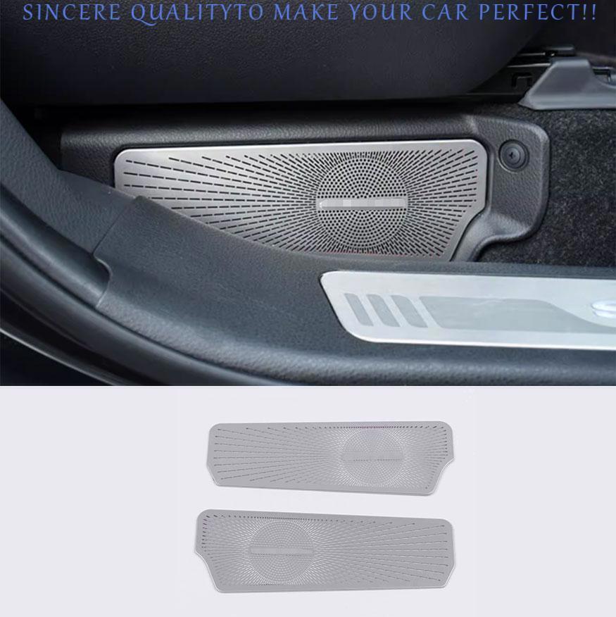 for Toyota for Sienna 2021-24 Silver Steel Front for Seat LR Speaker Molding Cover Trim