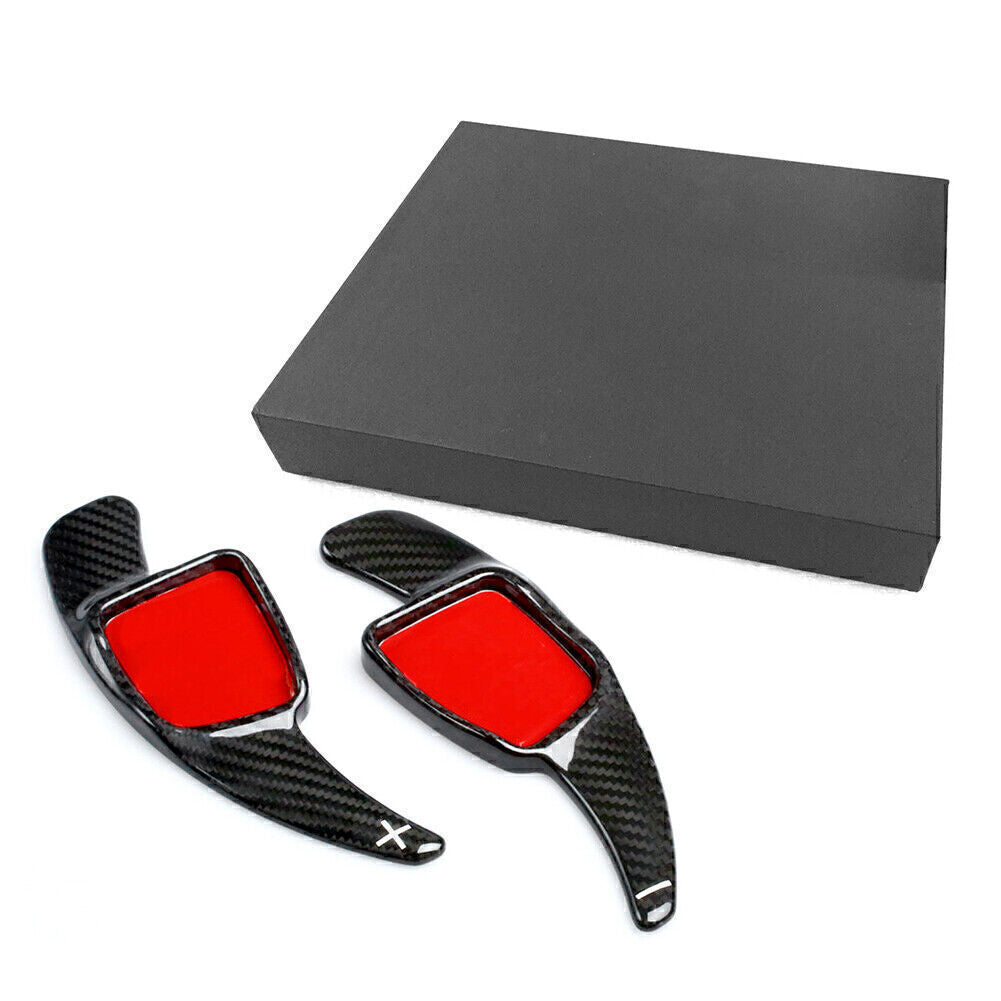 2x Carbon Fiber Steering Wheel Shift Paddle Fit for Audi A3/4/5 S3/4 Q2/5/7 TT DSG