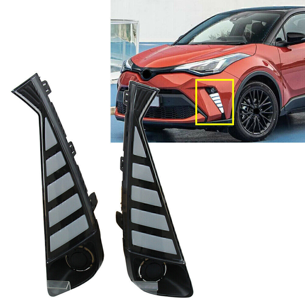 LED Daytime Running Lights DRL for Toyota C-HR CHR 2020 2021 Yellow White