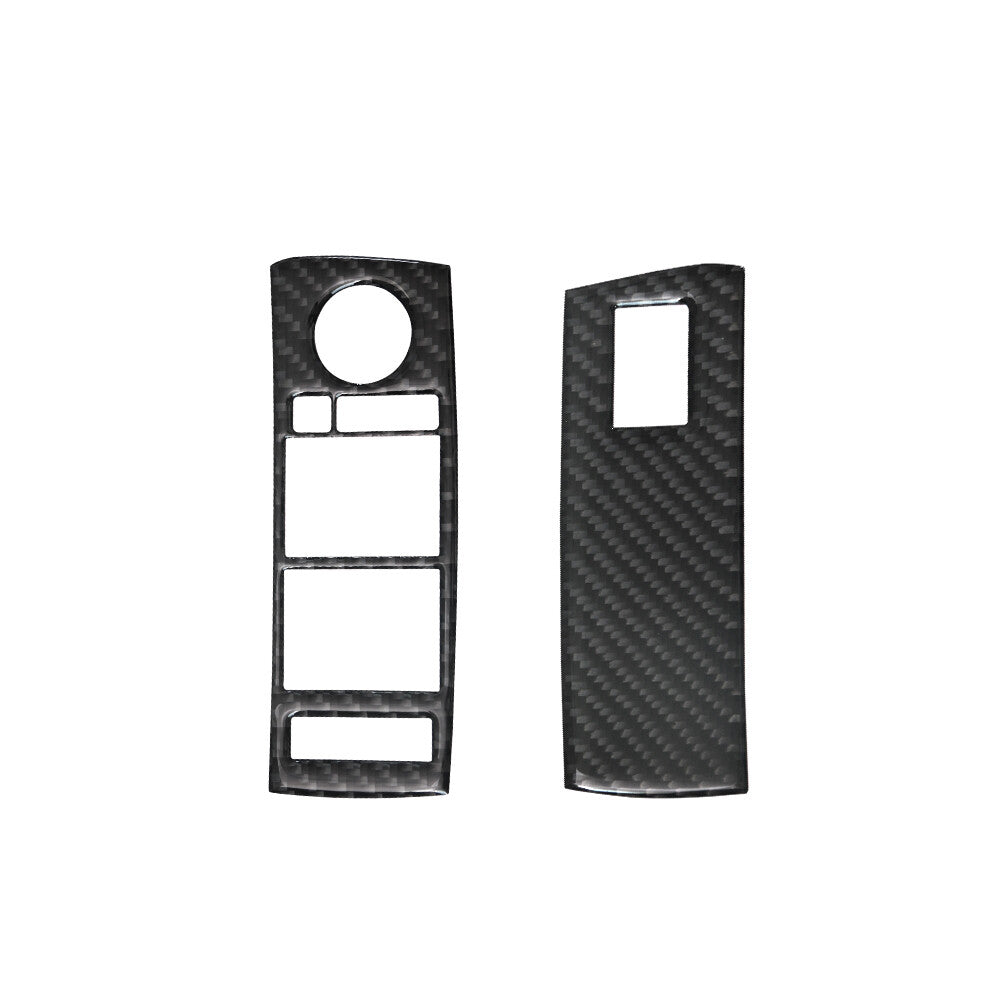 Carbon Fiber Interior Front Window Control Cover Trim for BMW X5 E53