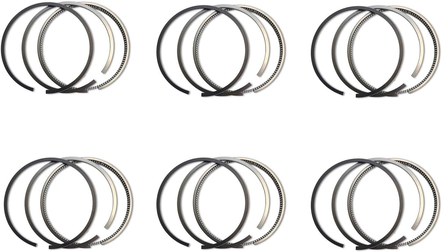 6pcs 6D125E Piston ring 6150-32-2030 for Komatsu 6D125E 6D125E-1 Engine