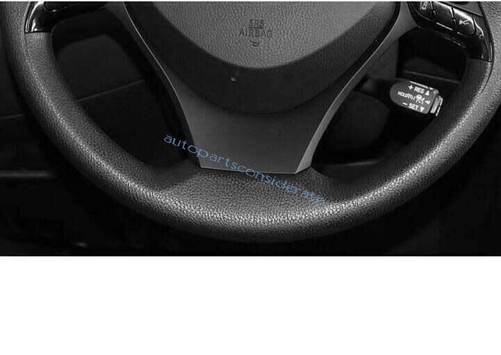 for Toyota CHR C-HR 18-2022 ABS Brown Wood Grain Steering Wheel Sheet Cover Trim