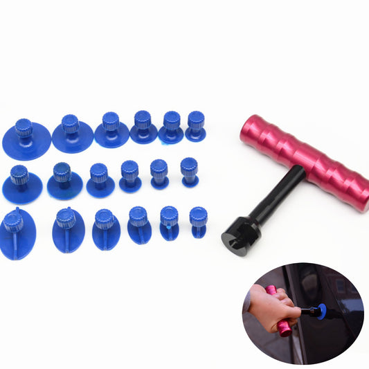 18x Puller Tabs Automotive Body Paintless Dent Removal Repair Tools Kit T-Hammer