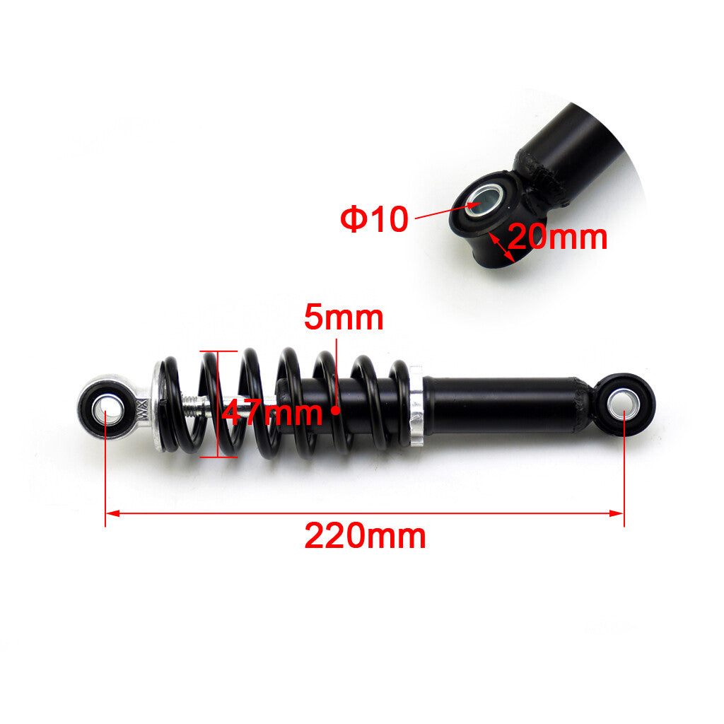 220mm 300lbs Off-Road Air Shock Absorber Suspension Bicycle E-bike ATV Pit Bike