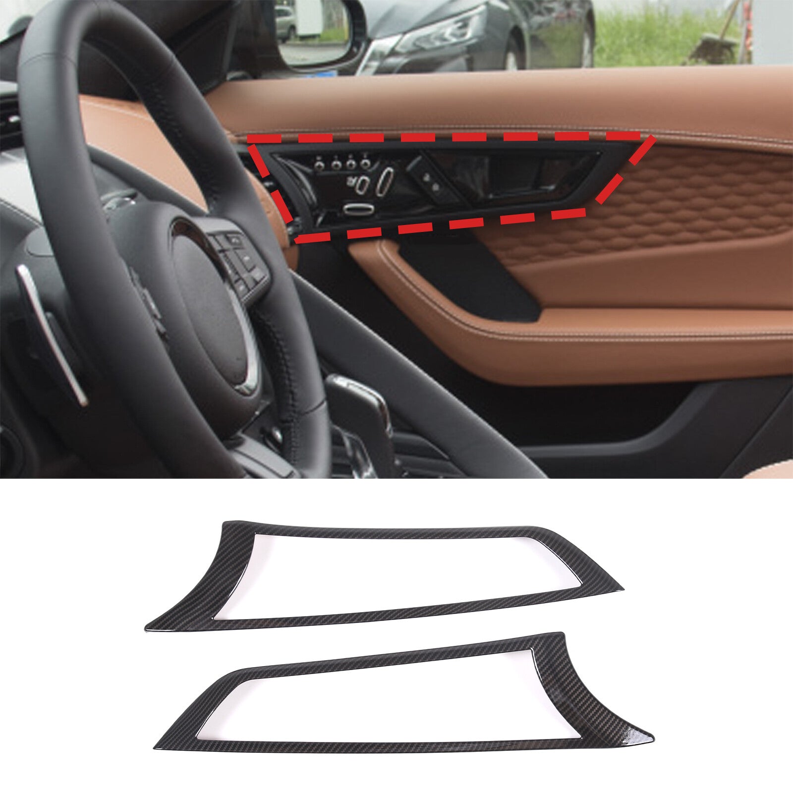ABS black side fender vent replacement parts for Land Rover Discovery 5 2017-2023