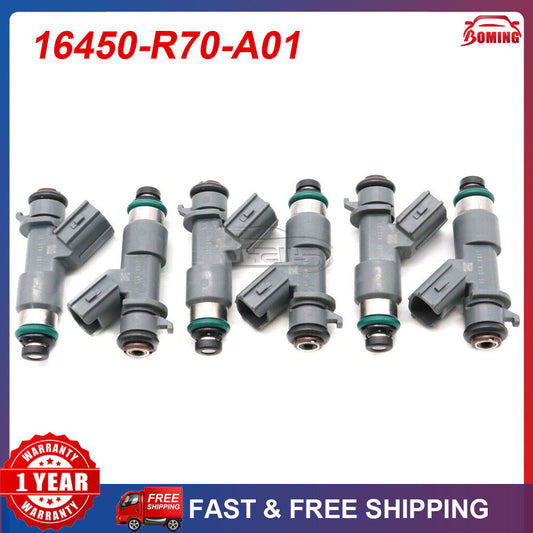 NEW 6pcs FUEL INJECTOR for HONDA ACCORD for ACURA MDX TL TSX 3.5L 3.7L 16450-R70-A01