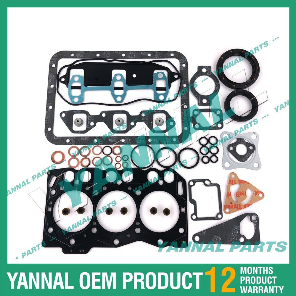 Complete gasket set for Yanmar 3TNE68 and Komatsu 3D68E engines PC12R-8 and PC15R-8