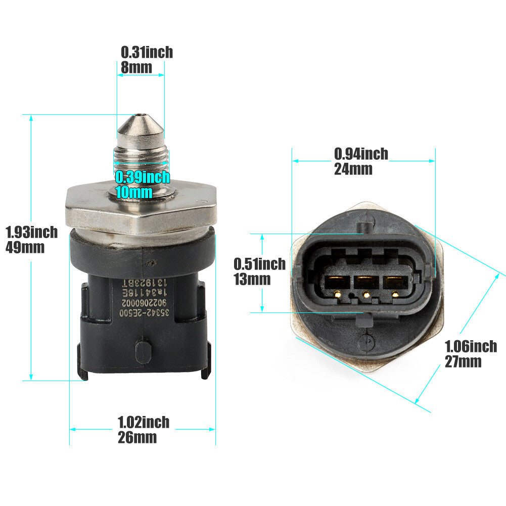 0261545074 Fuel rail pressure sensor suitable for MAZDA CX7, ALFA, ROMEO 156, 159 GT, GTV