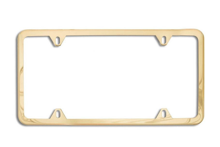 Car license plate frame cover cap rear trunk boot gold-plated for Buick