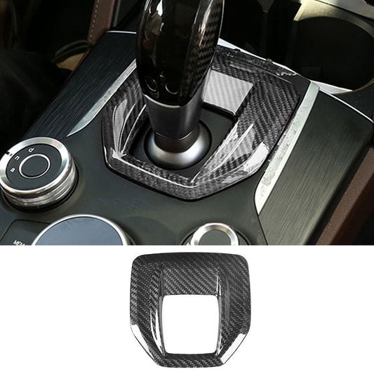 Real Carbon Fiber Gear Shift Box Cover for Alfa Romeo Giulia / for Stelvio 2017-2019