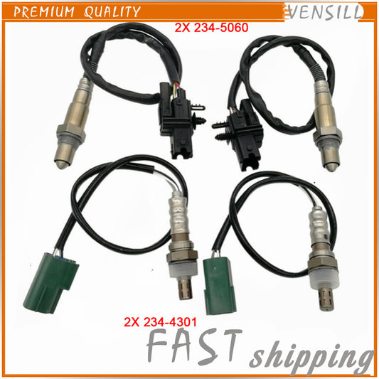 4 Pcs Oxygen Sensor 2345060 + 2344301 for Nissan Maxima Murano Quest Altima 3.5L