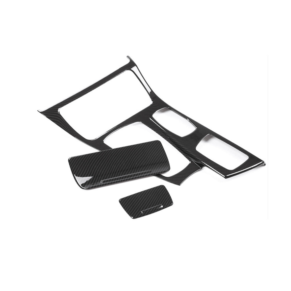 Carbon ABS Central Control Gear Shift Panel Cover for BMW 5 Series F10 2011-2017