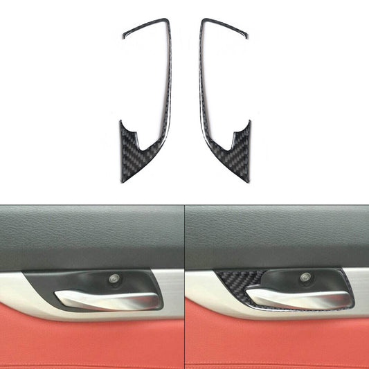 2 x carbon fiber interior door handle trim for BMW Z4 E89 2009-2016