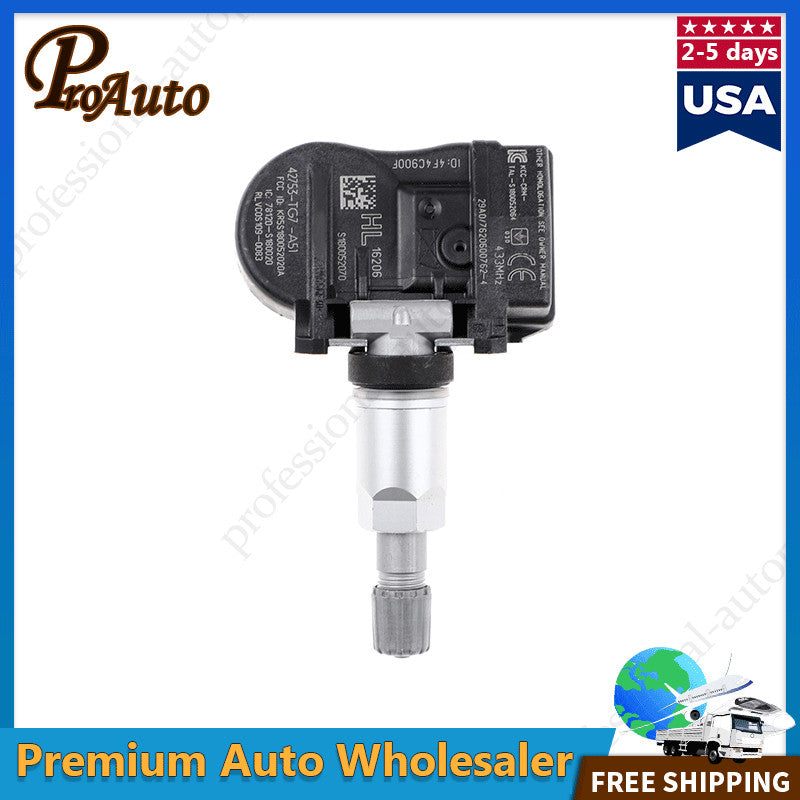Set (4) 42753-TG7-A51 Tire Pressure Sensor TPMS for Honda Pilot 2016-2019