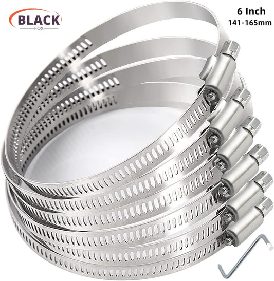 6-inch Adjustable Tube Clamp Hose Clamp Tube Clamp Tracheal Clamp Worm Drive