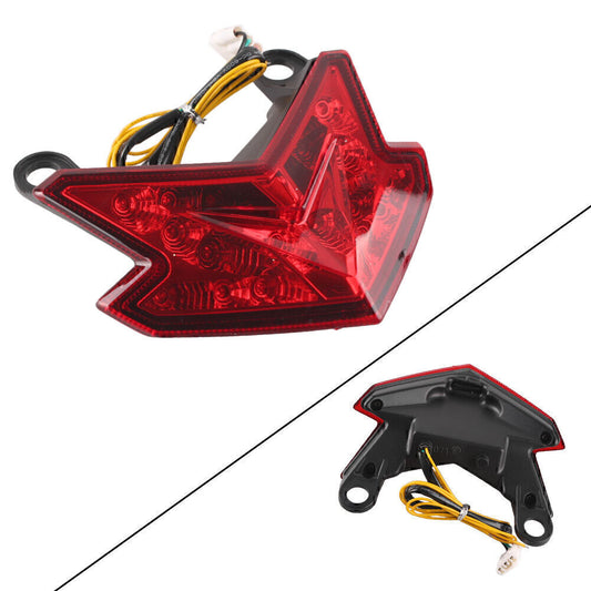 1X LED brake Rear Taillight for Kawasaki Z800 ZX6R 2013-2014 Red w/Turn Signal