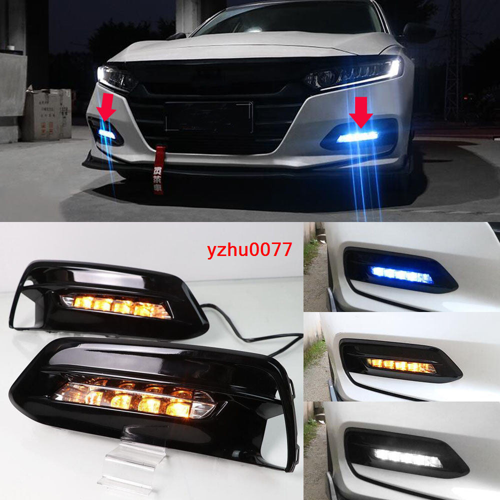 for Honda Accord 2018-2020 LED DRL Daytime Running Lights/ Front Fog Lights Kit