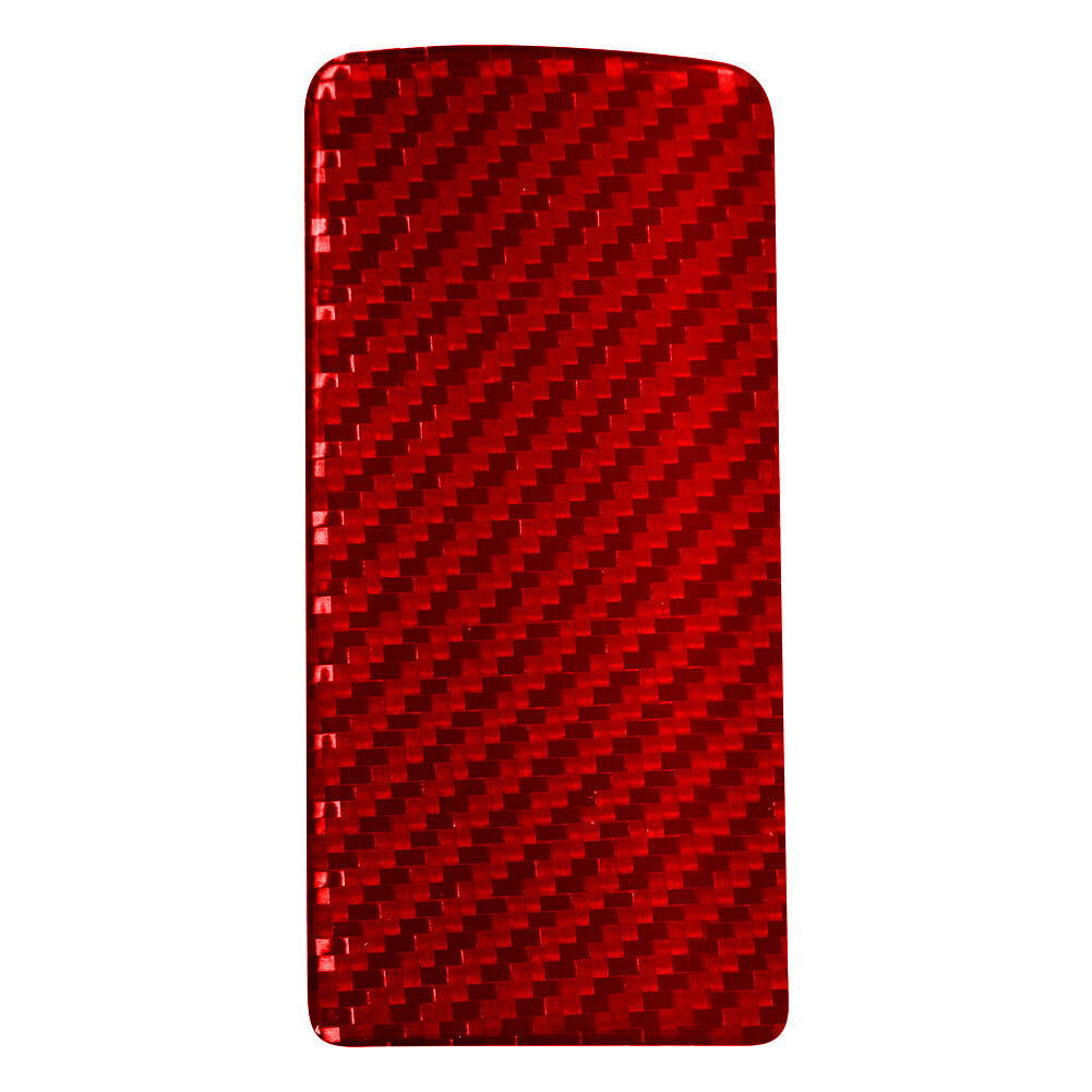 Red Carbon Fiber Center Console Storage Cover Trim for Toyota Hilux 2015-2021