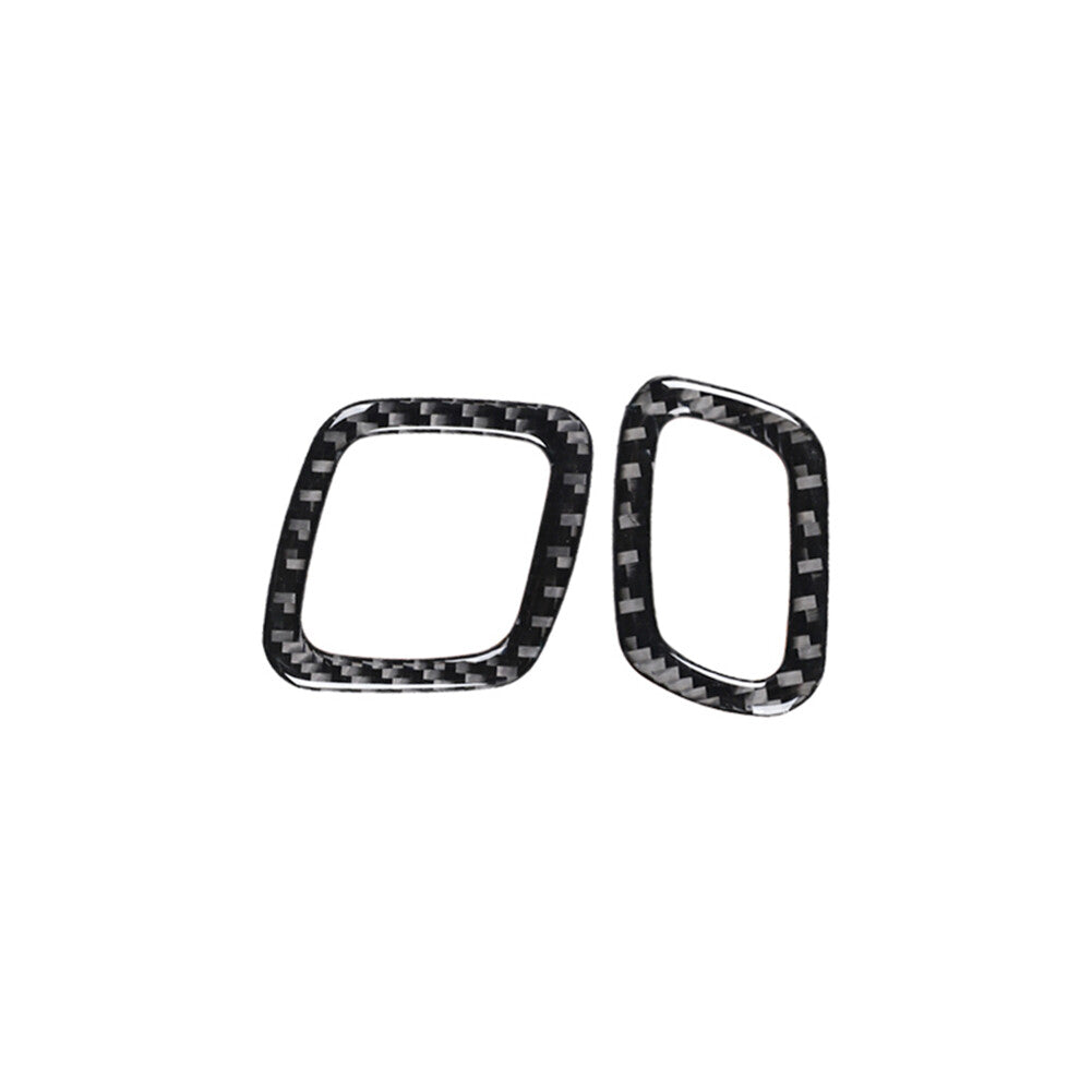 2Pcs Interior Carbon Fiber Door Lock Pins Cover Trim  for ford  for Mustang Mach-E