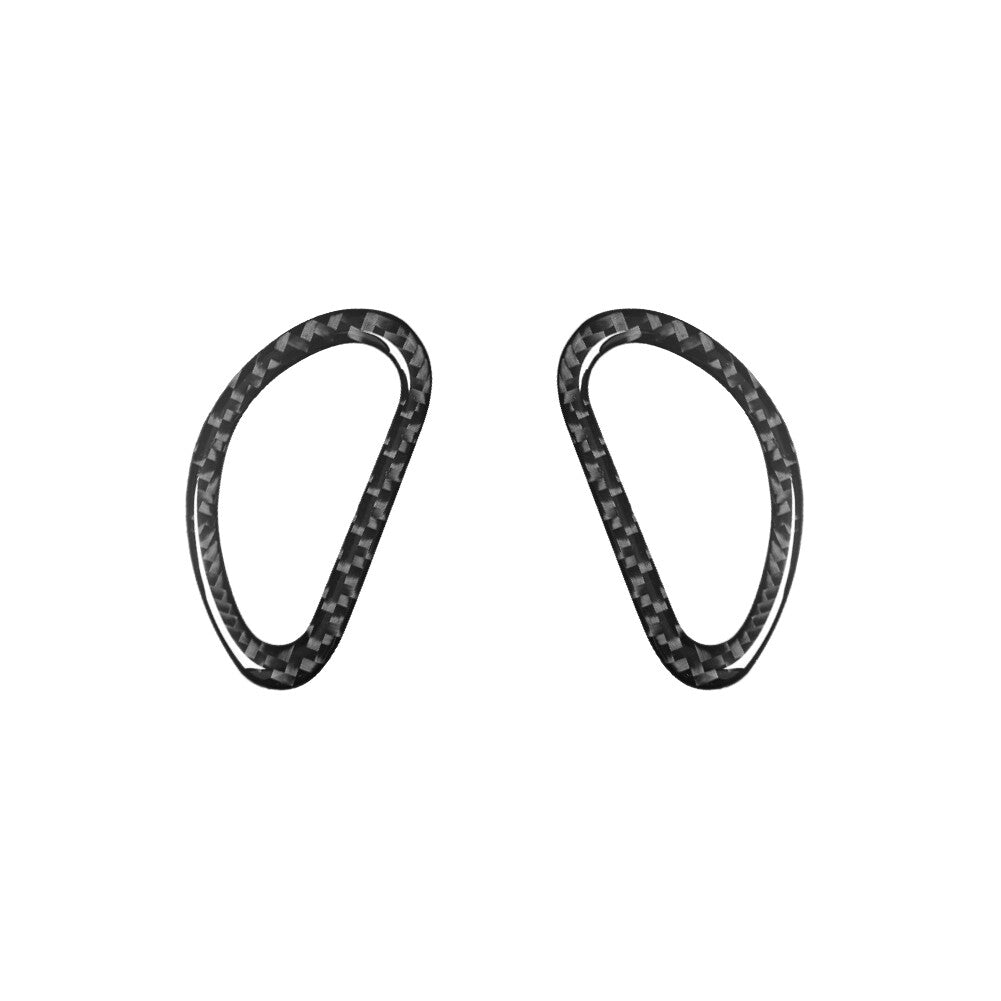 Carbon Fiber Demist Air Vent Sticker Trim for Ford for Mustang Convertible 2001-2004